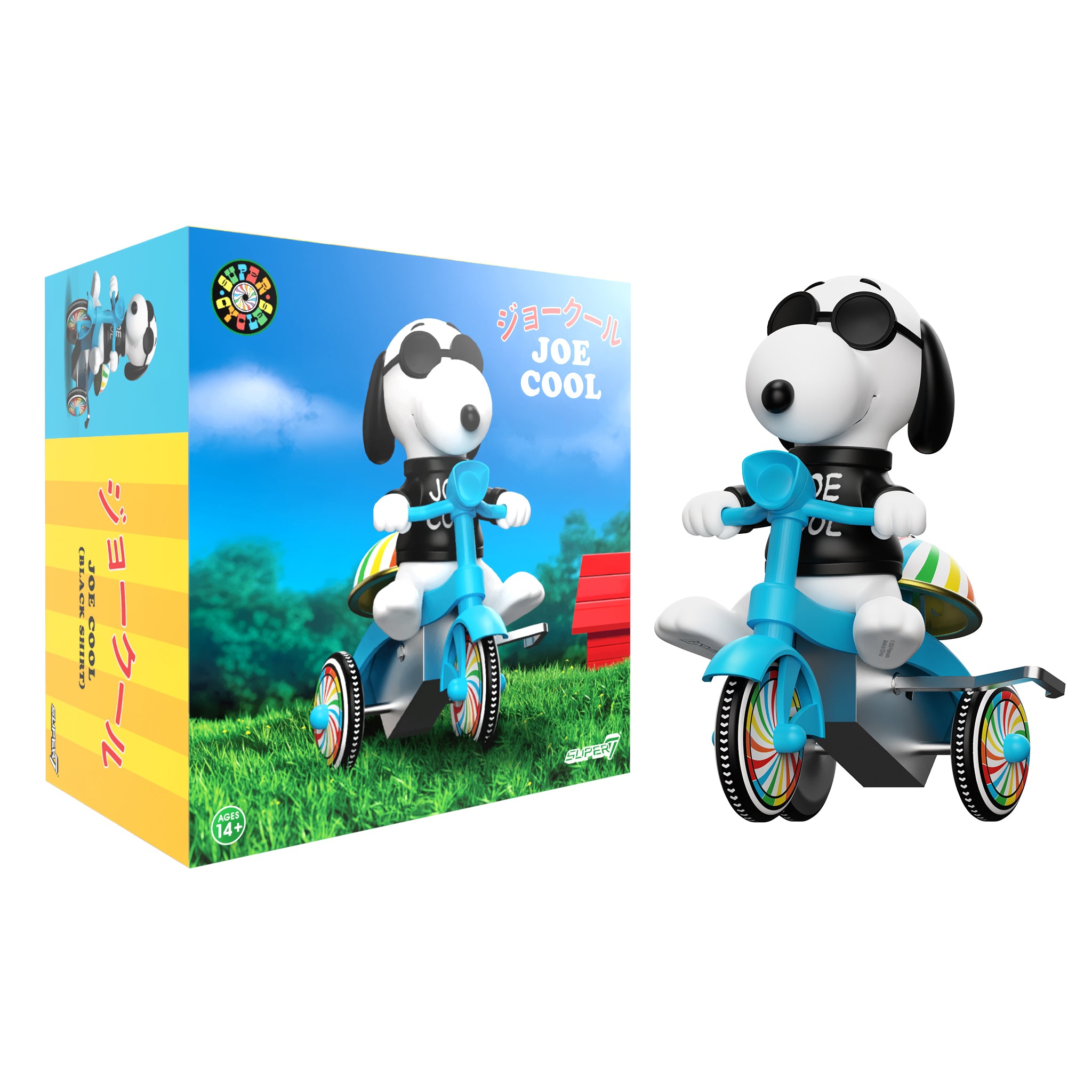 Peanuts Super Cycles - Joe Cool (Black w/ Blue Trike)
