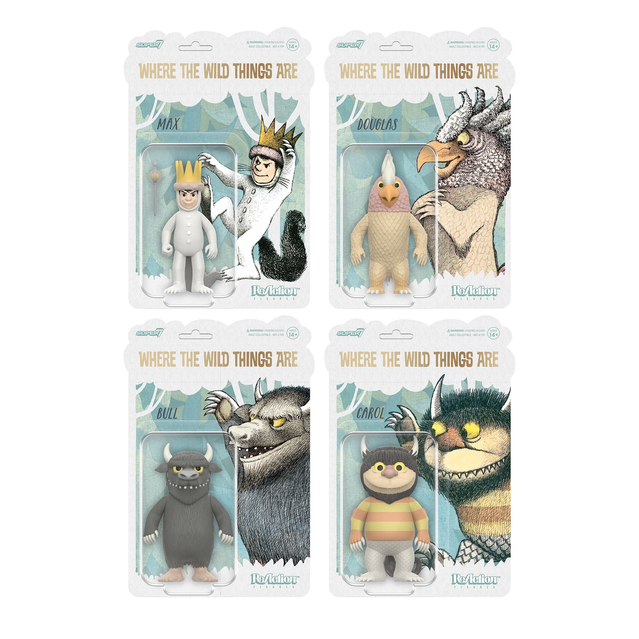 Where The Wild Things Are ReAction Figures Wave 01 - Max, Carol, Bull,