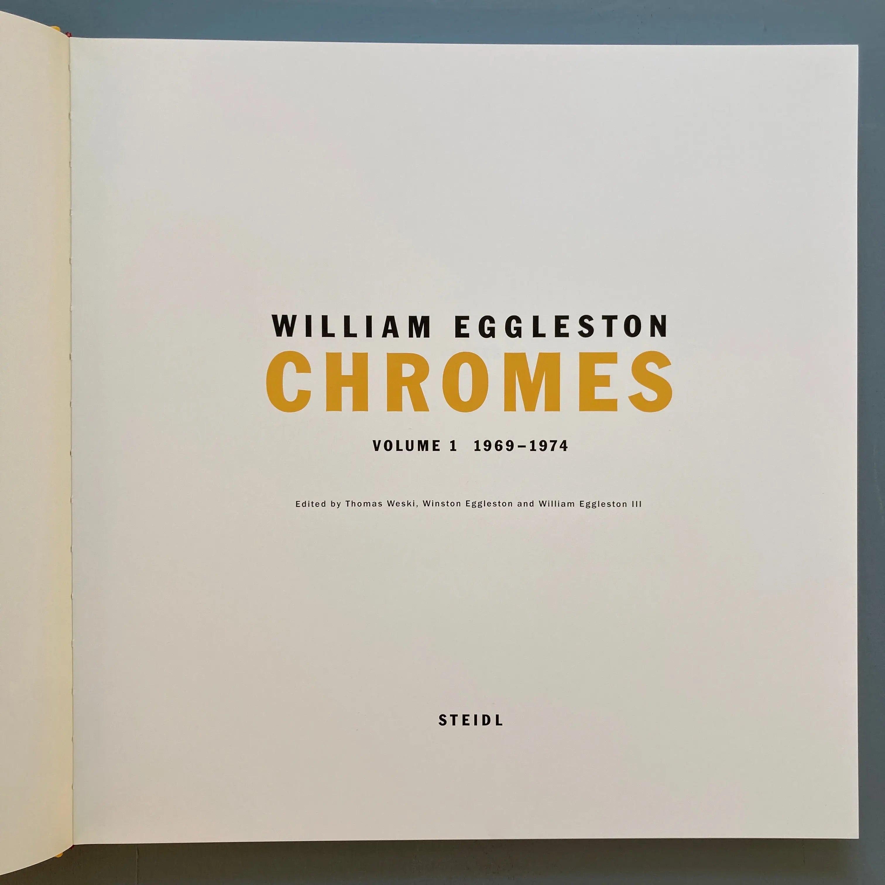 William Eggleston - Chromes - Steidl 2011 - Saint-Martin Bookshop