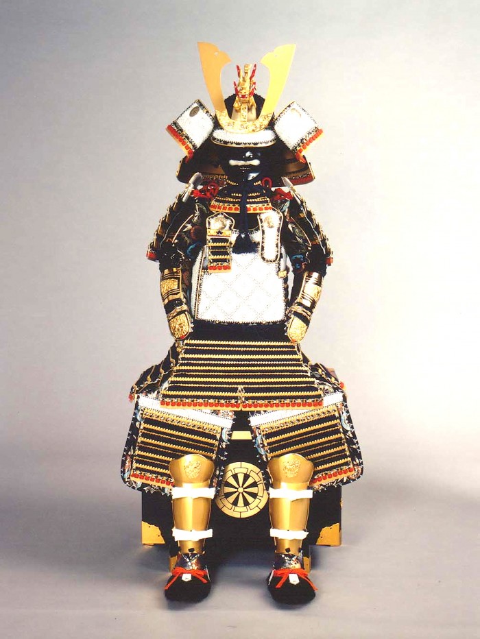 鎧兜甲冑 端午の節句鎧 五月人形】紺糸威 金当世小札 稚児大鎧 稚児鎧