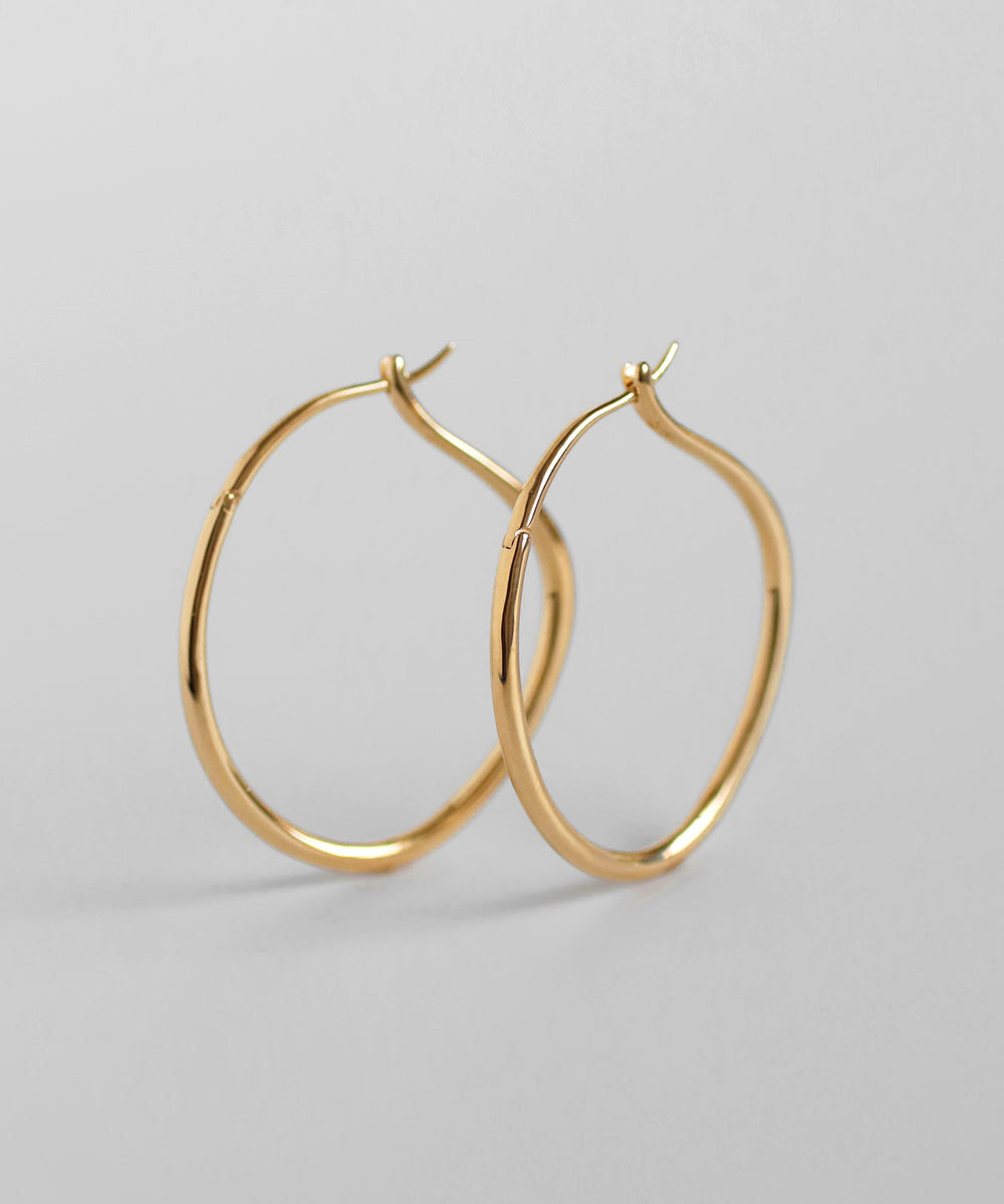 mimi33】ゼロフープピアス[M][Basic]｜アネモネ・シエナロゼ・ミミサン