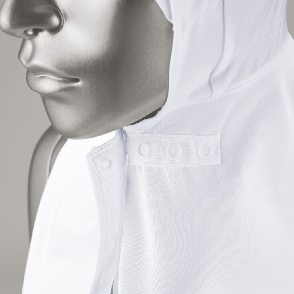 吸汗速乾ケープ頭巾【ホワイト】 | 食品衛生白衣ブランド (有)シーズン大阪