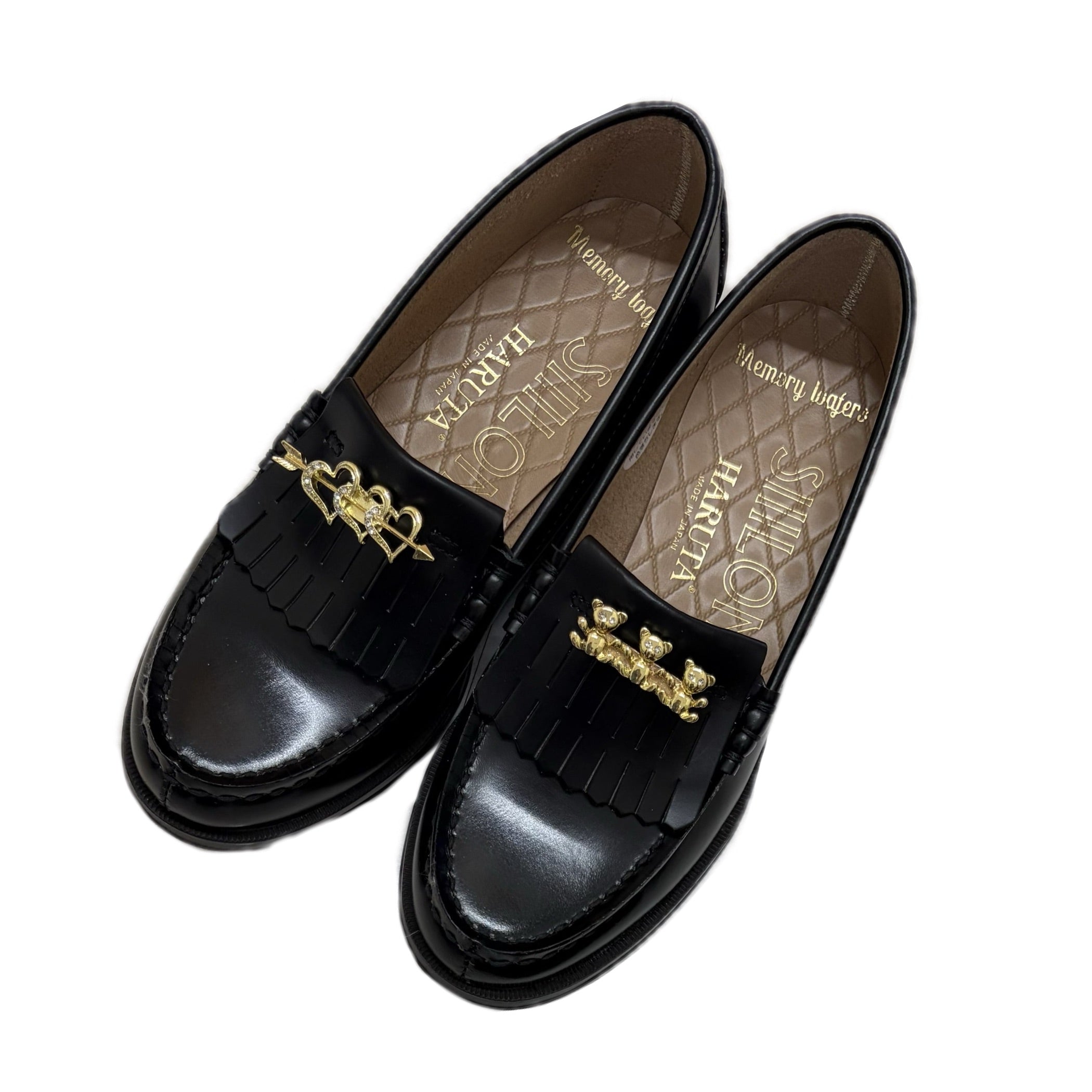SIIILON×HARUTA Memory Loafer】flashree / Black / キルトローファー