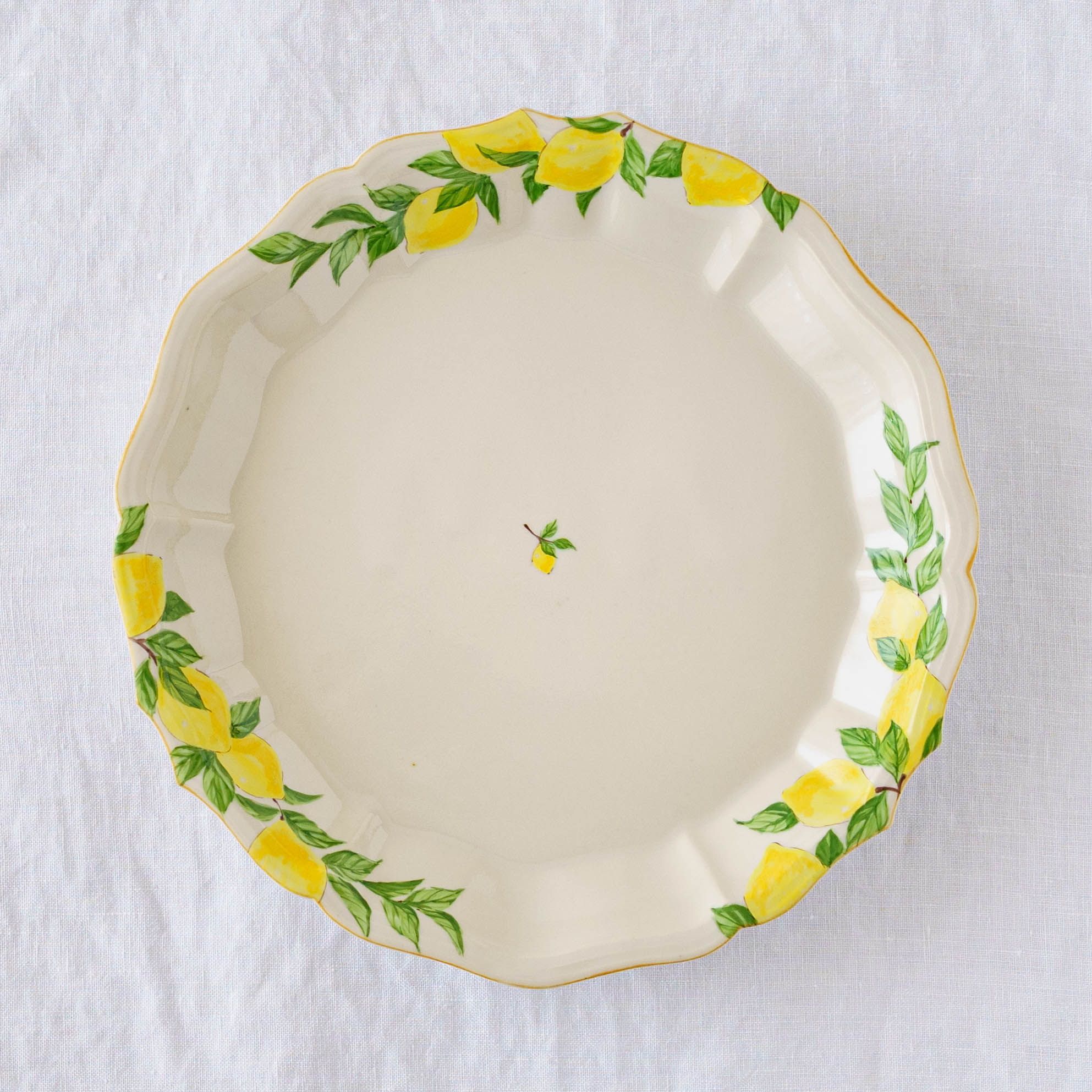 陶芸作家 阿部慎太朗 花形深皿7寸 檸檬｜窯元、作家もののうつわ通販
