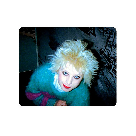 666：モヘア セーター（ターコイズ/ピンク） 商品詳細