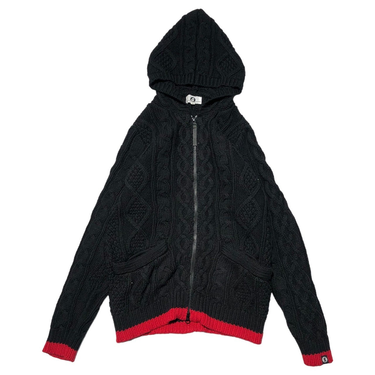 GOODENOUGH(グッドイナフ) 15AW CABLE KNIT ZIP PARKA ケーブルニット