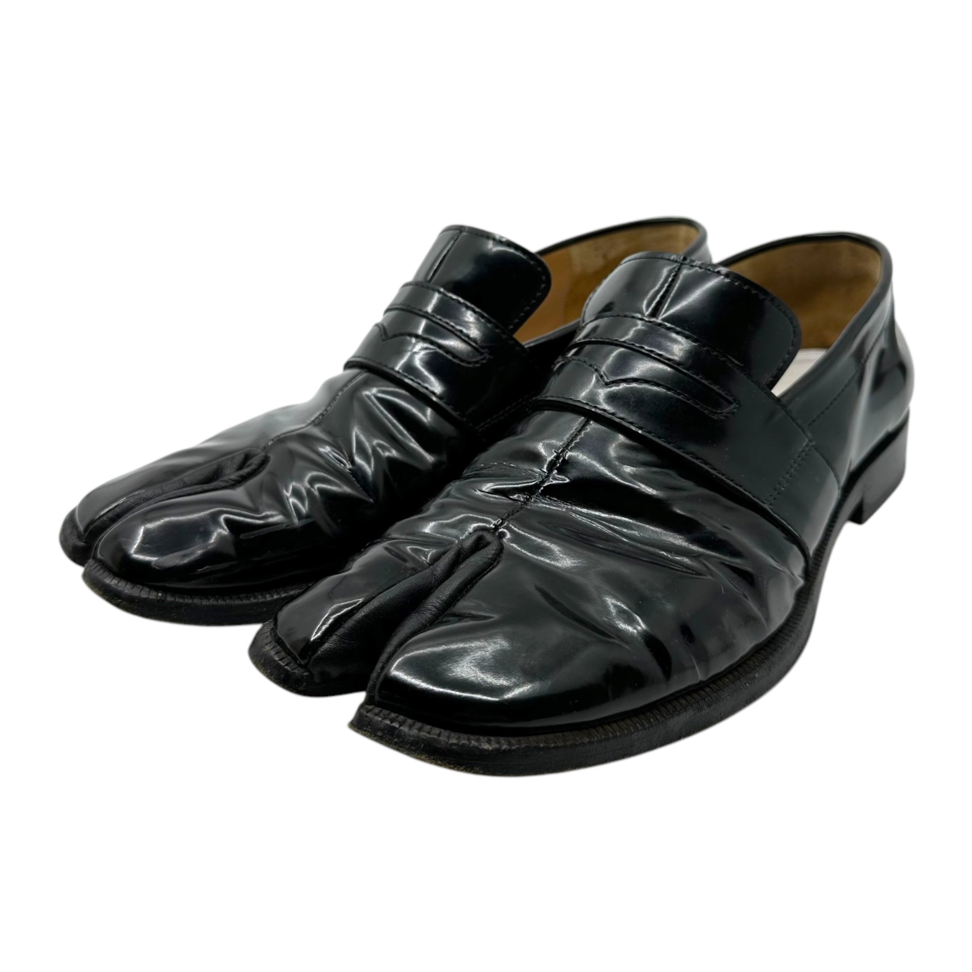 MAISON MARGIELA(メゾンマルジェラ) Patent leather tabi coin loafers