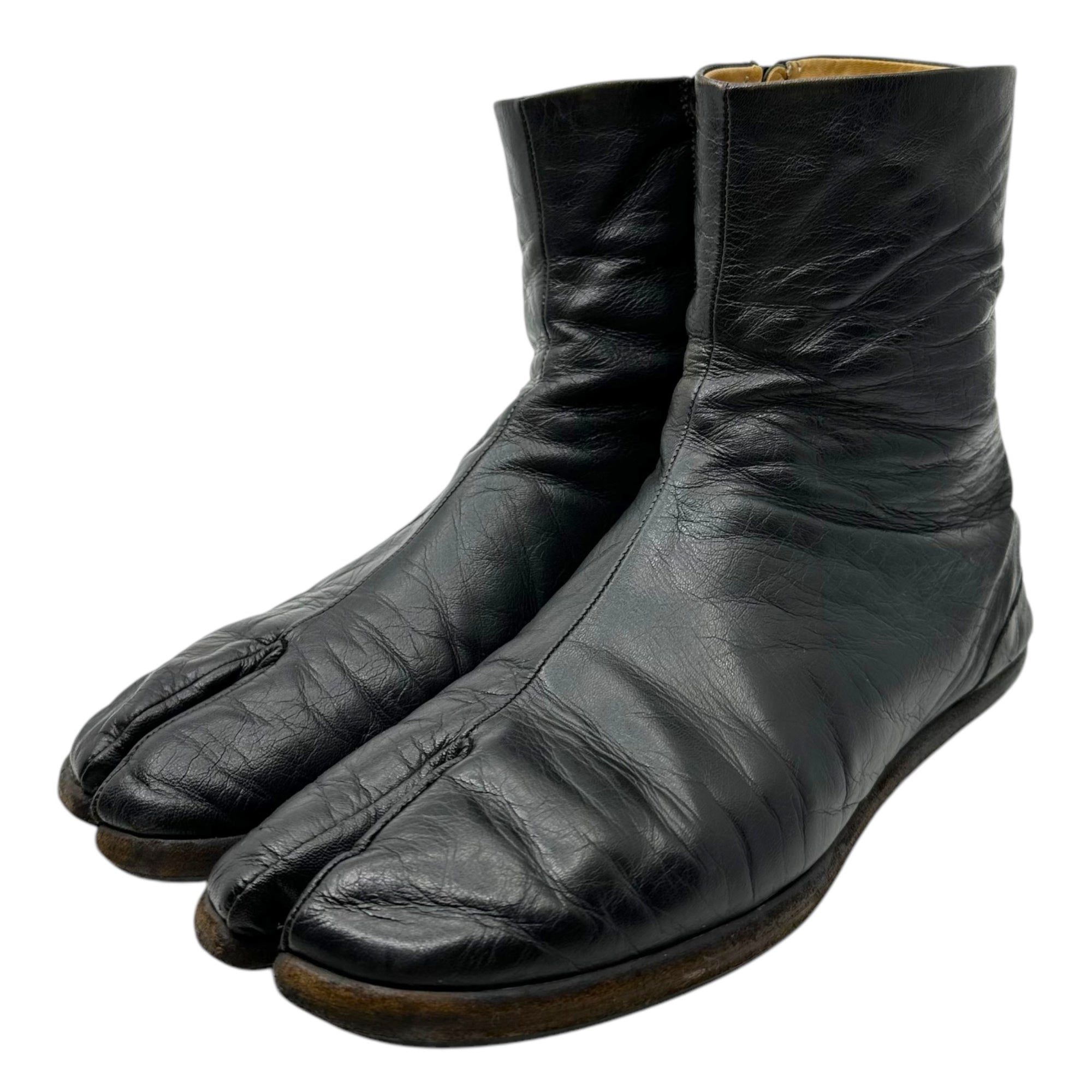 MAISON MARGIELA(メゾンマルジェラ) flat sole side zip tabi boots