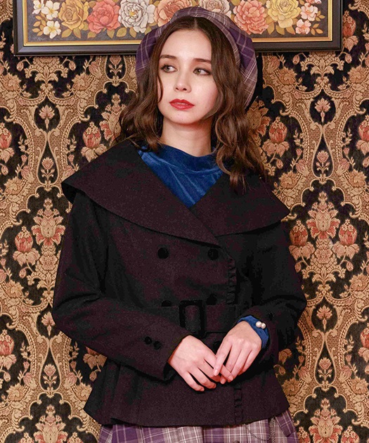 セーラーカラーフレアジャケット | axes femme online shop -outlet-