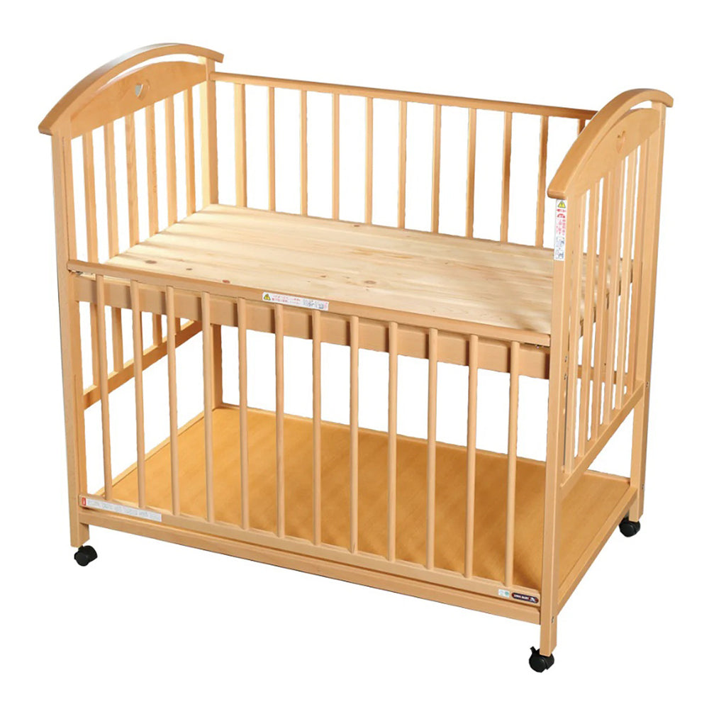 オットー 澤田工業 標準サイズベビーベッド【レンタル｜小物置き板付