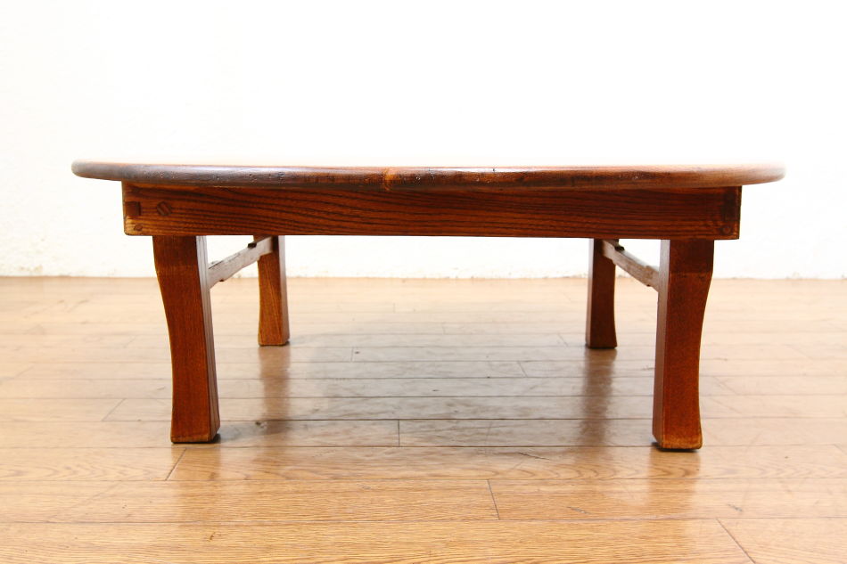 和骨董WA-COTTOO Jスタイル 欅(ケヤキ) CHABUDAI ちゃぶ台 ラウンド