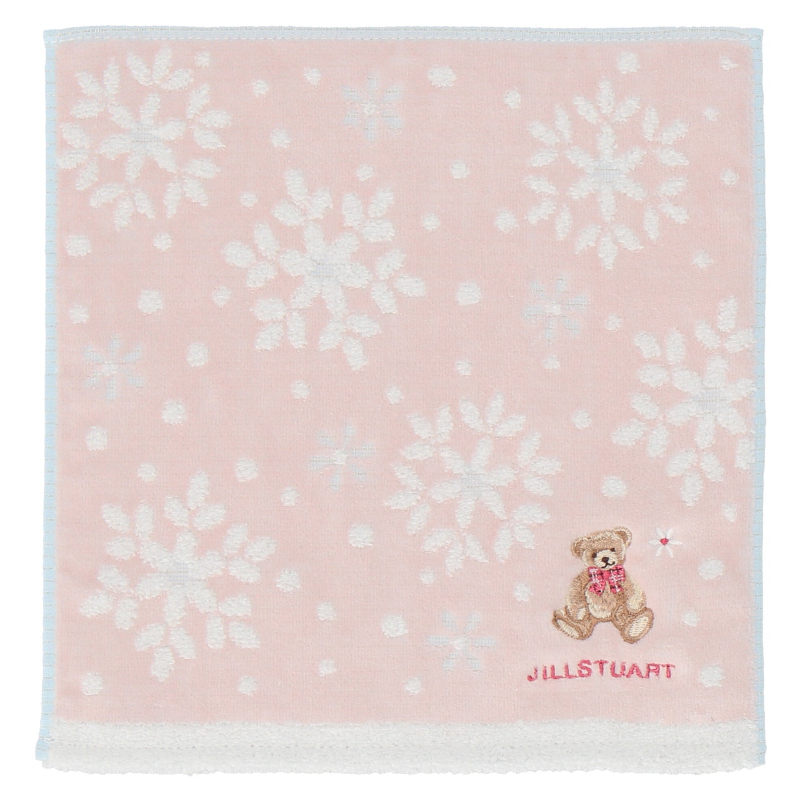 タオルハンカチ フラワー＆テディベア ピンク – INTERMODE KAWABE
