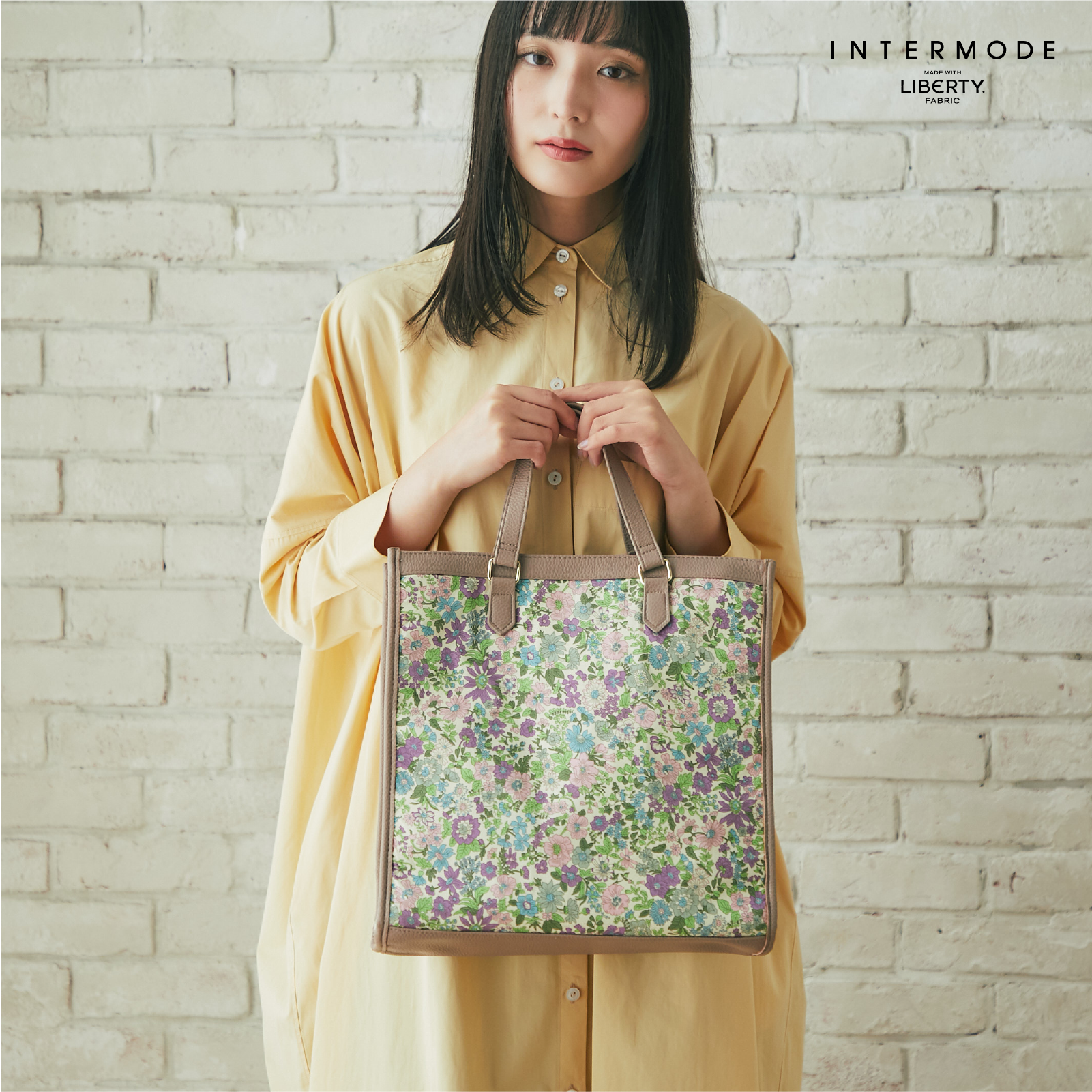 スクエアトートバッグ #187e Emily グリーン – INTERMODE KAWABE