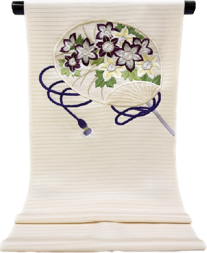 白ギャラリー|きもの白 / 刺繍絽塩瀬名古屋帯