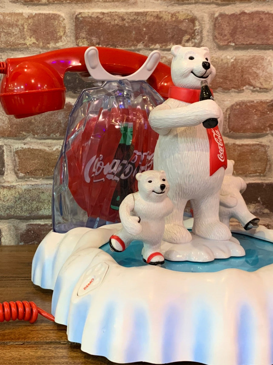 品番4325 Coca-Cola ANIMATED POLAR BEAR PHONE 電話機 コカ・コーラ