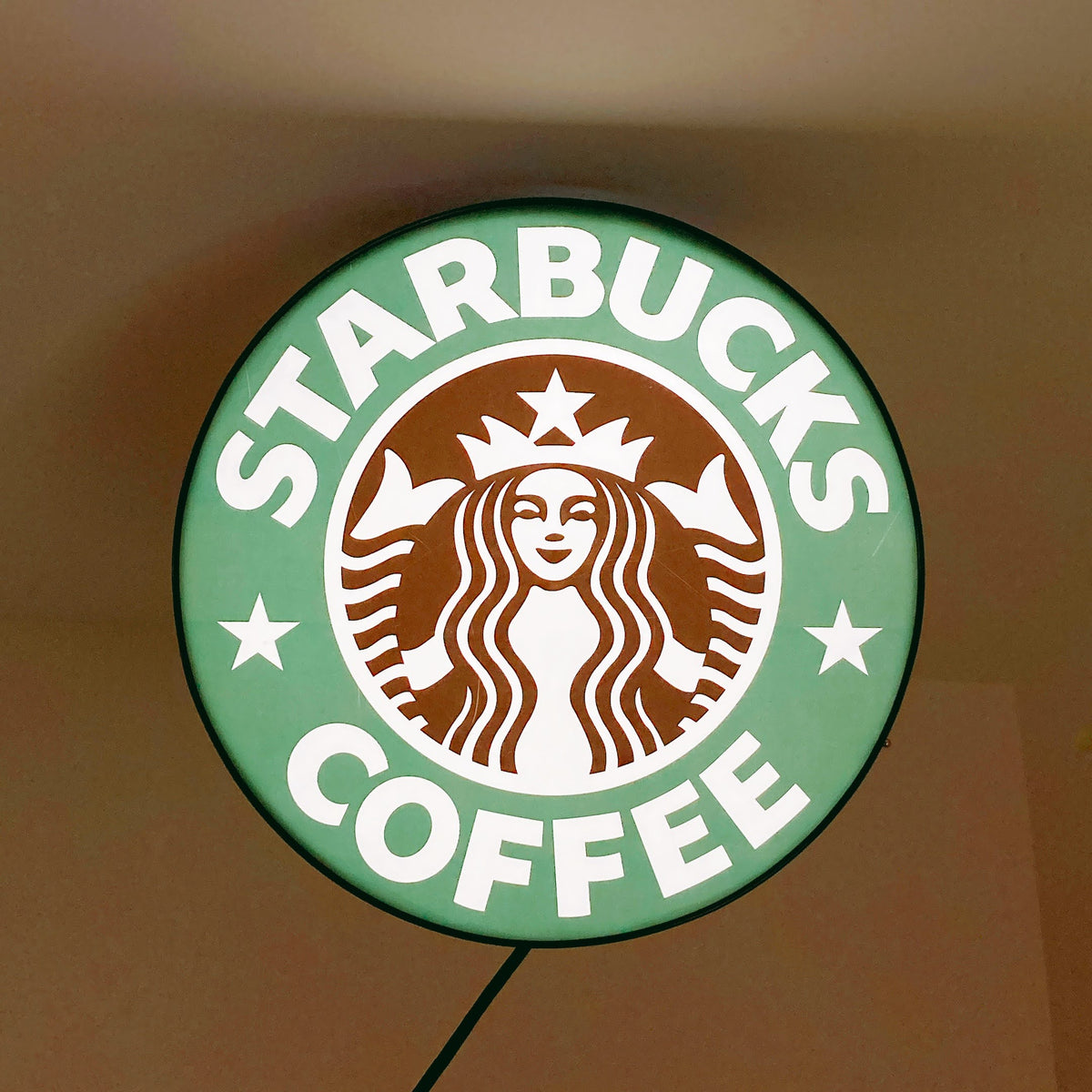 品番5436 STARBUCKS COFFEE スターバックス サインライト 旧ロゴ 看板