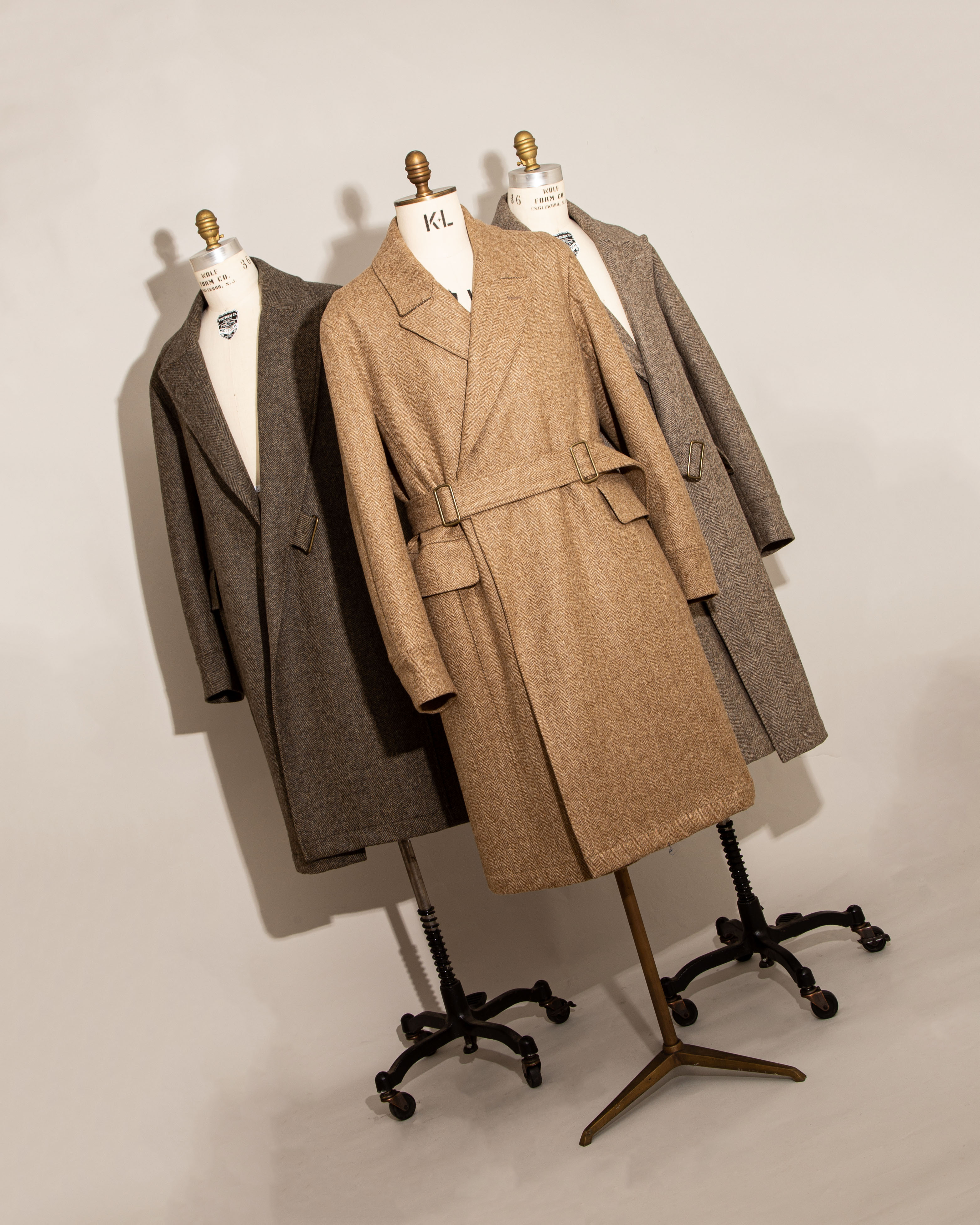 ≪S.E.H KELLY≫ -West Yorkshire Shetland Herringbone Tielocken