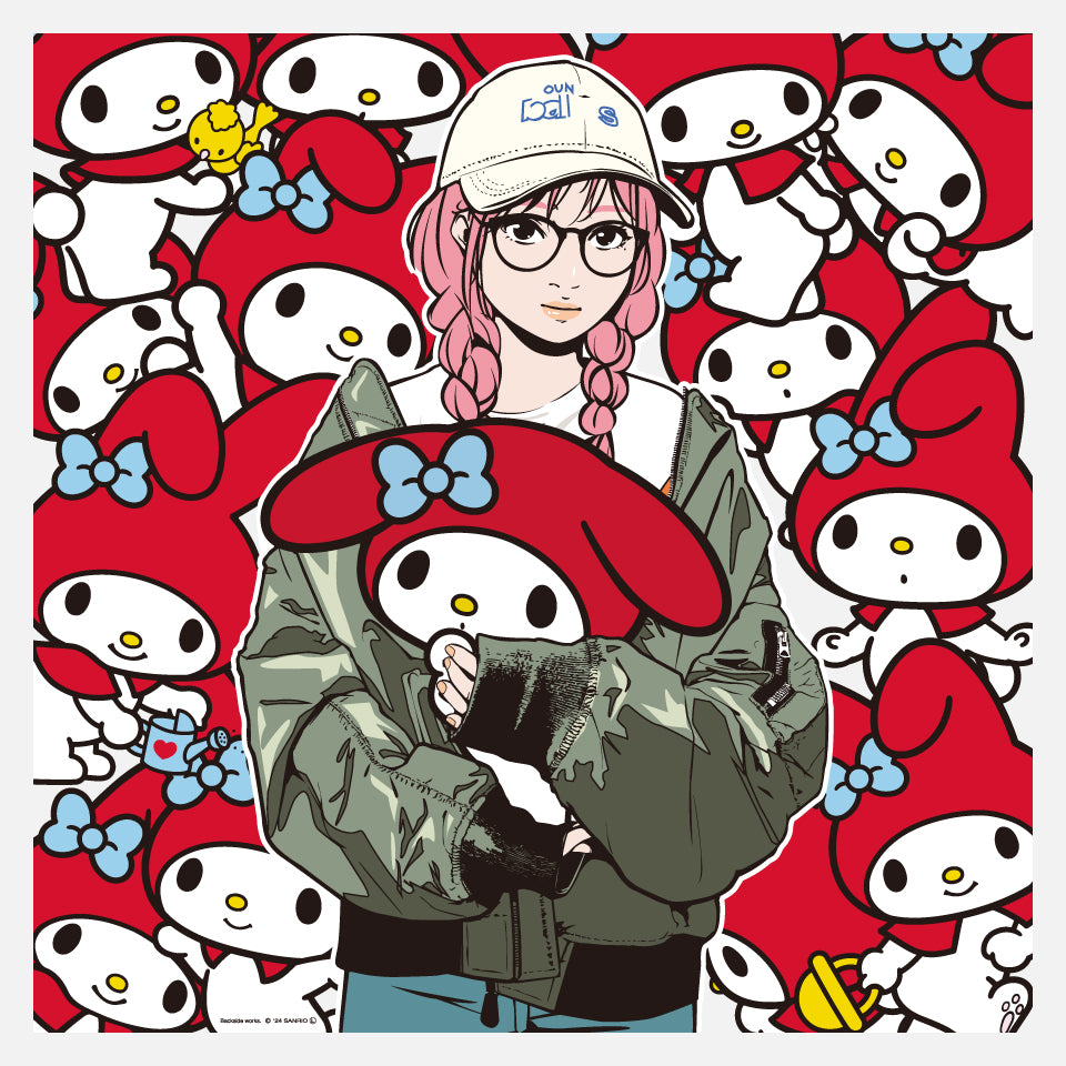 3月20日(水)11:00~販売開始】Backside works. × マイメロディ アート