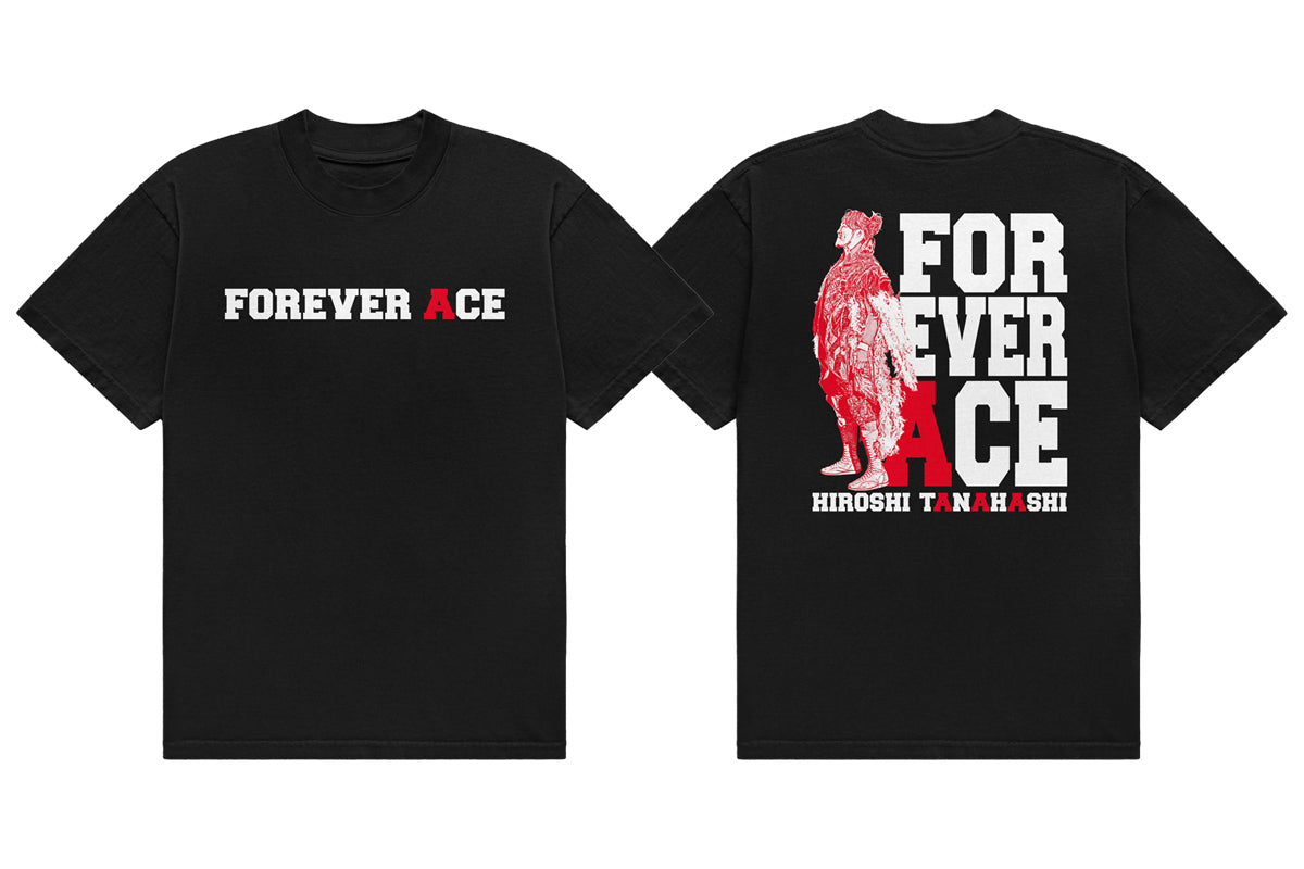 棚橋弘至「FOREVER ACE」Tシャツ（ブラック）