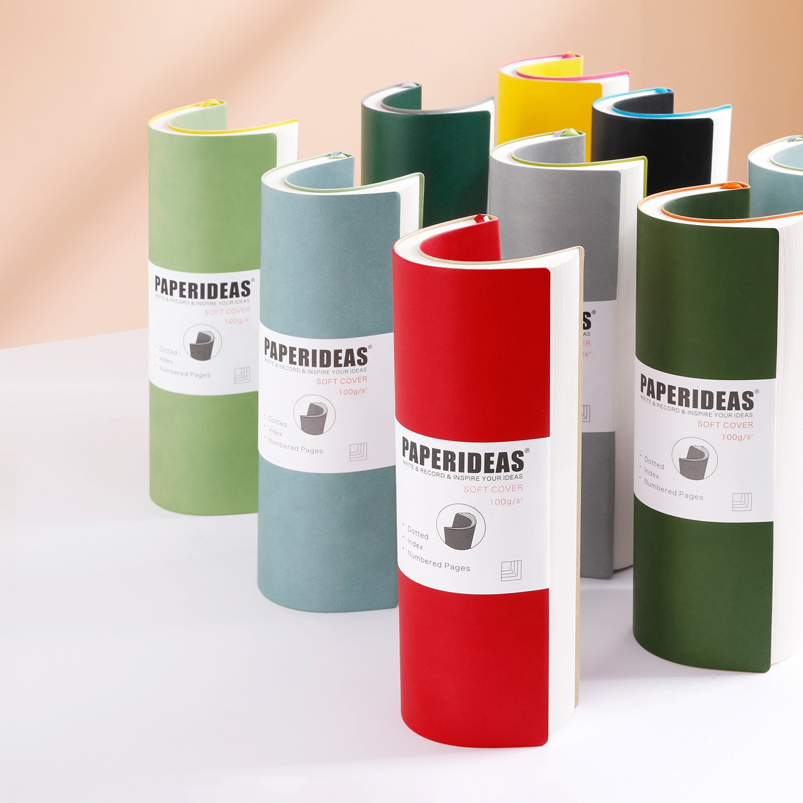 ちよぴー様オーダー品】A4ノートカバー ダークグリーン オレンジ