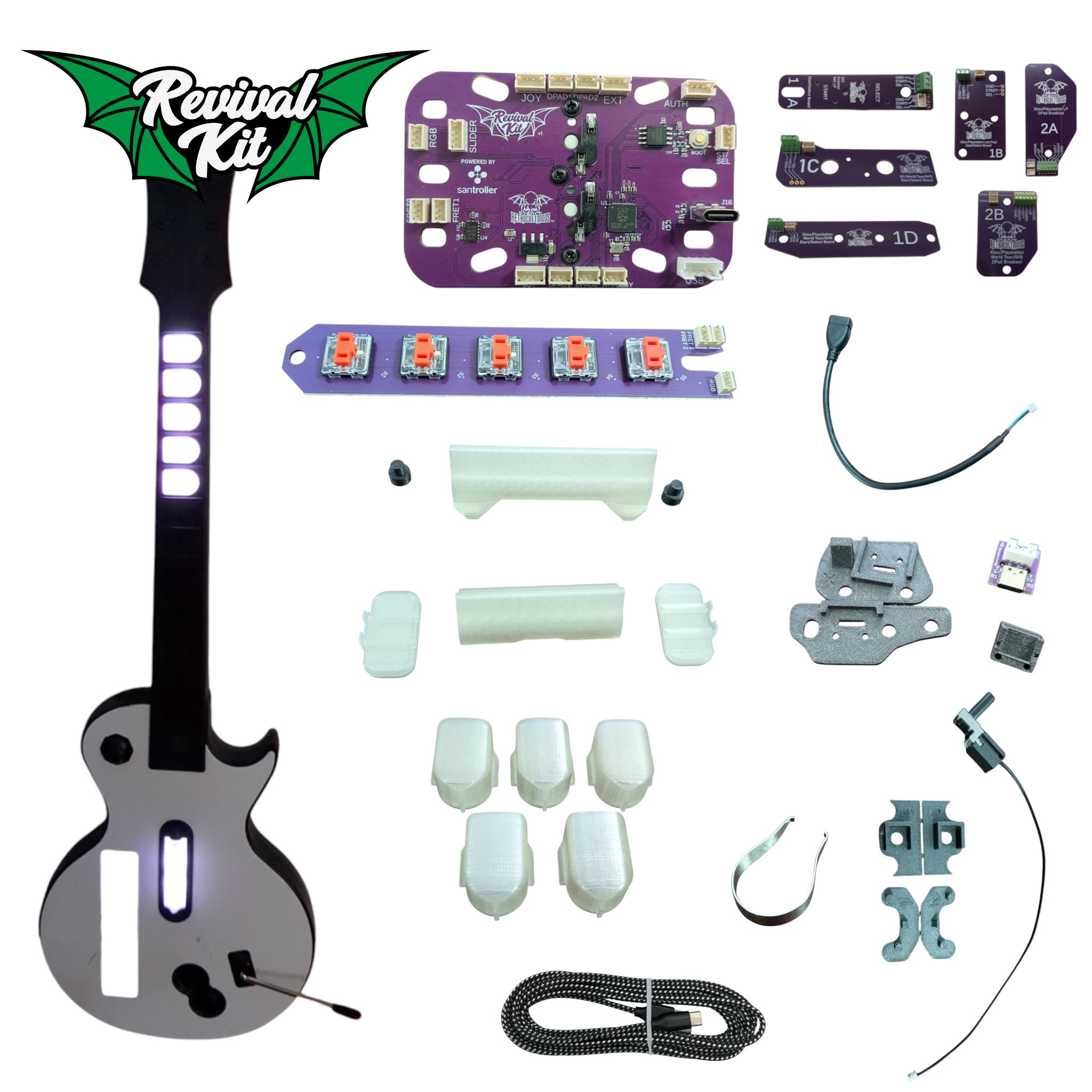 SOLDERLESS REVIVAL KIT for Guitar Hero Controllers by
