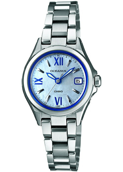 オシアナス 3針 OCW-70PJ-7AJF レディース 電波 ソーラー チタン 白蝶