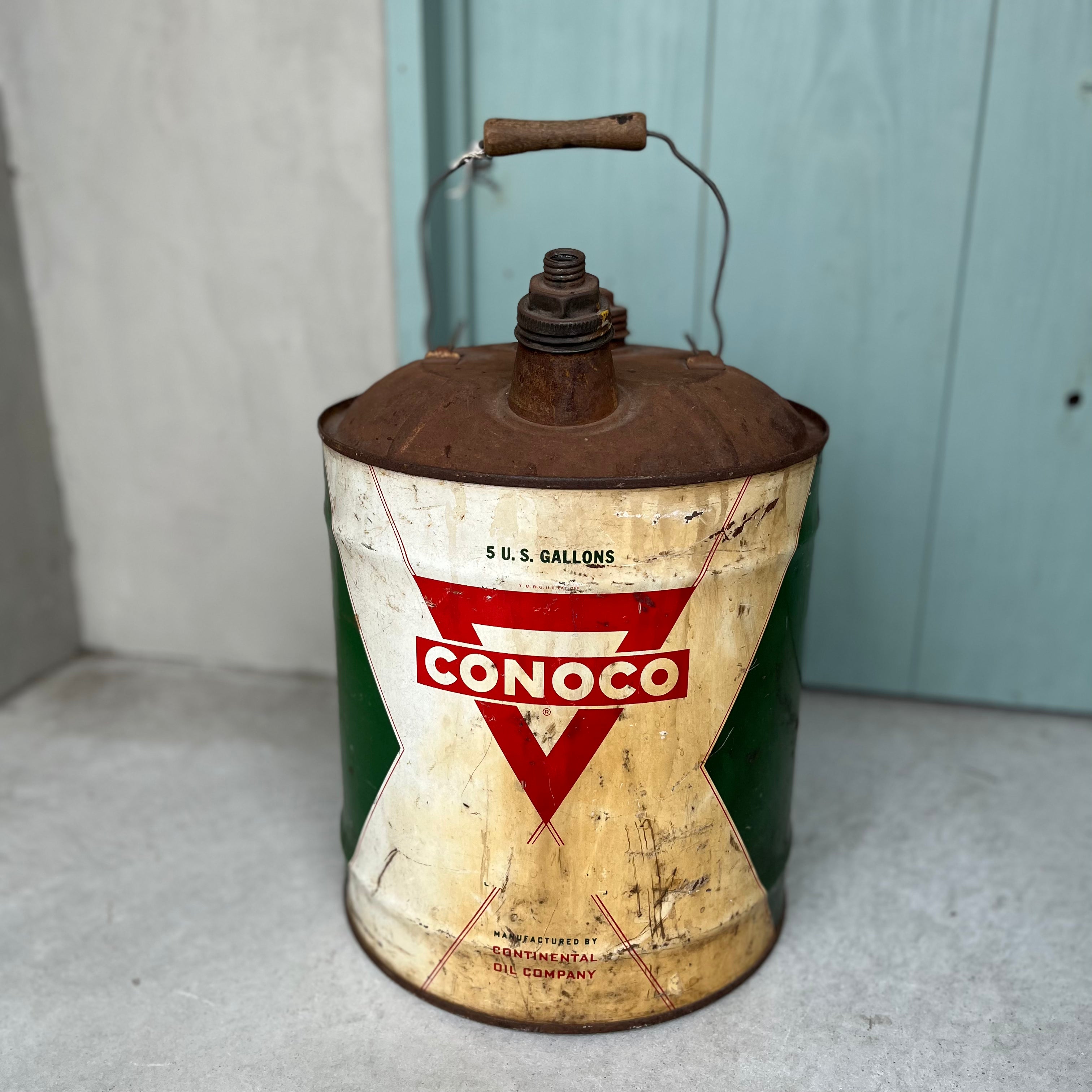 USA vintage】CONOCO CONTINENTAL OIL COMPANY ガロン缶 – 雑貨屋ポッポ