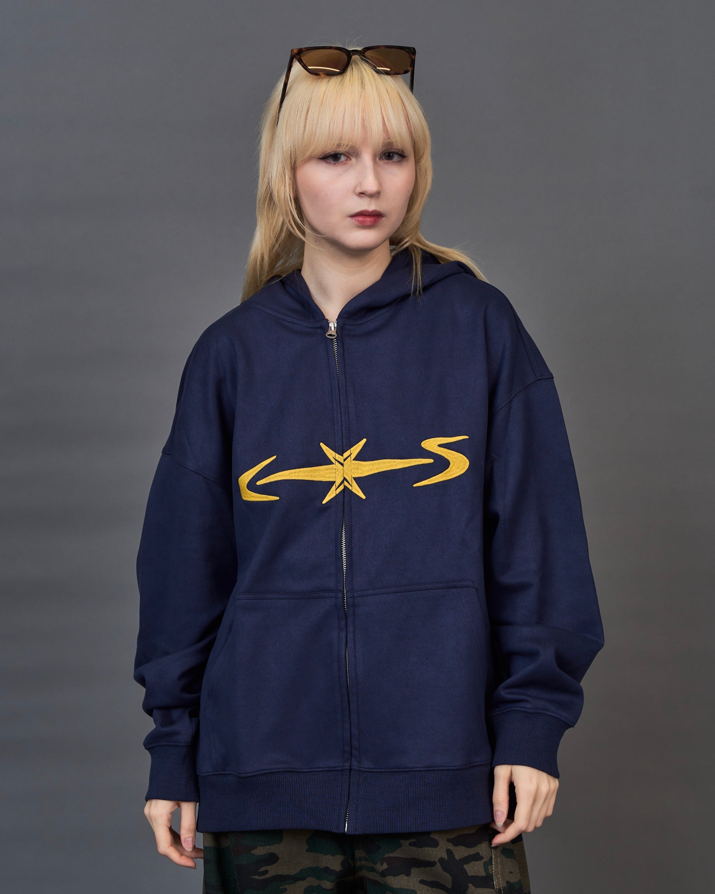 スターストライプ ジップパーカー / Star Stripe Zip Hoodie SL0061