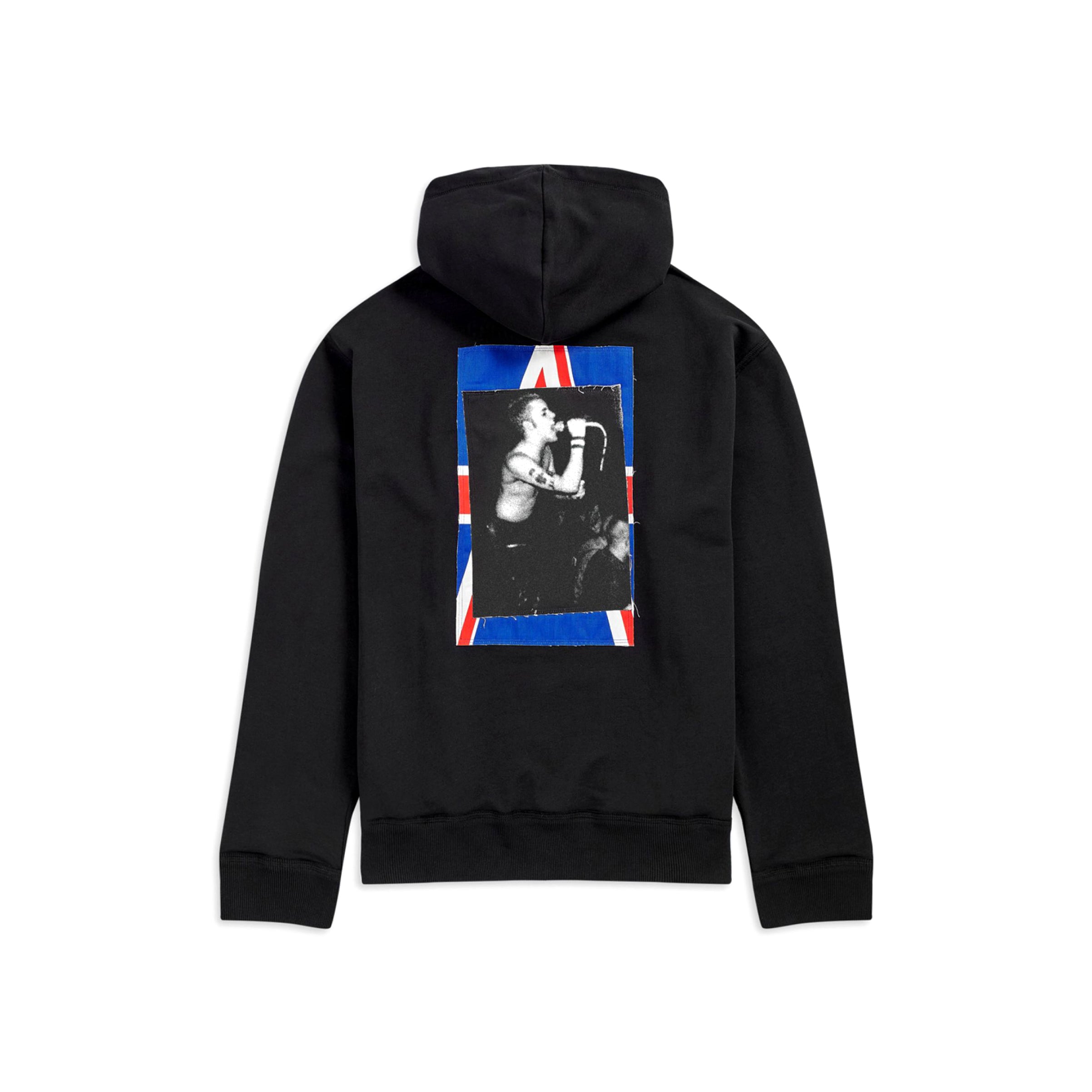Fred Perry x Raf Simons Patched Zip Through Hoodie Black | SNEAKERBOX