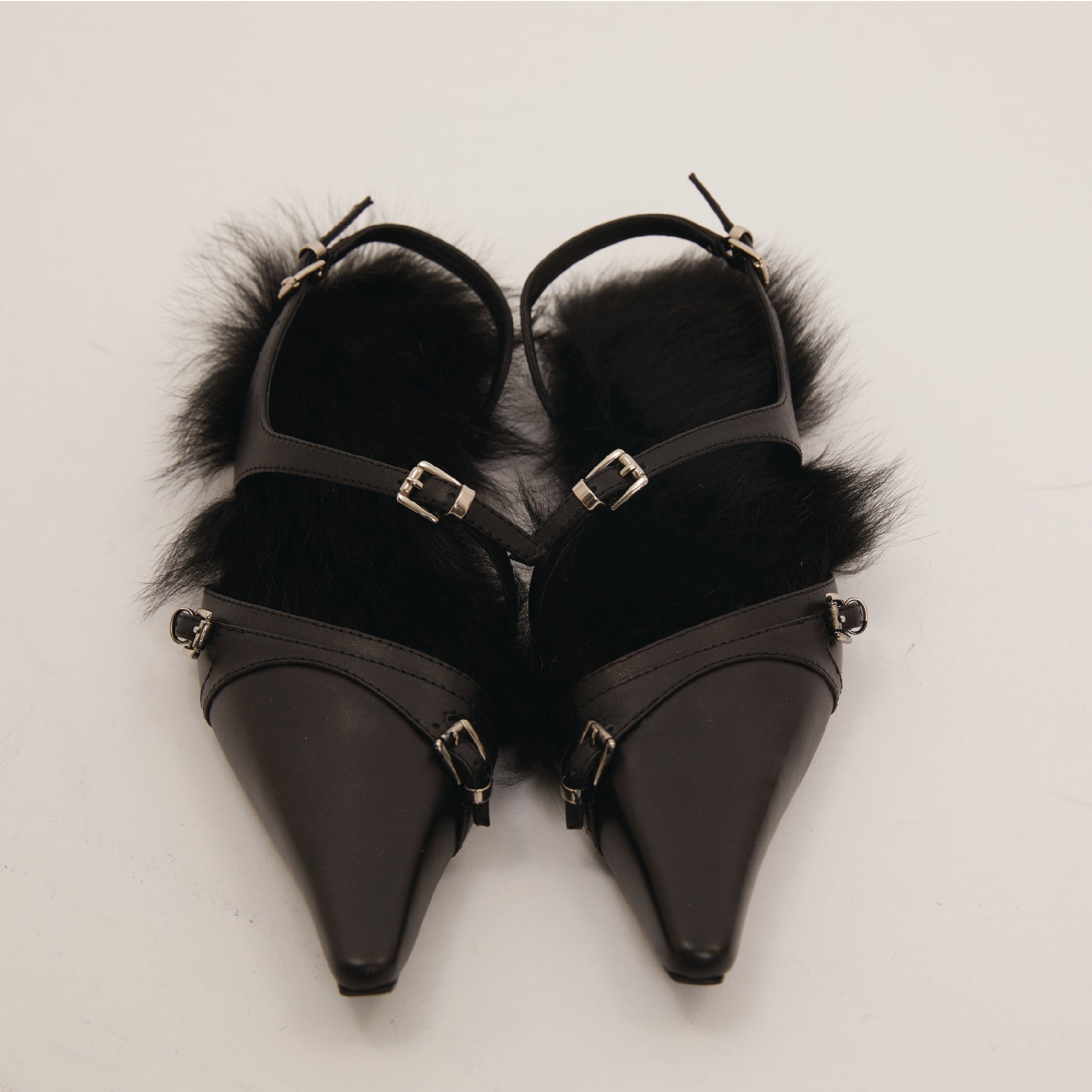 black-fur-irregular-mules – SOCIAL-WORK