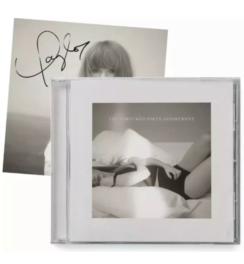 Taylor Swift Signed CD The Tortured Poets Department TTPD | Spin