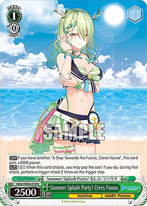 Summer Splash Party! Ceres Fauna [HOL - HOL/WE44-E18 N] – TCG Omega