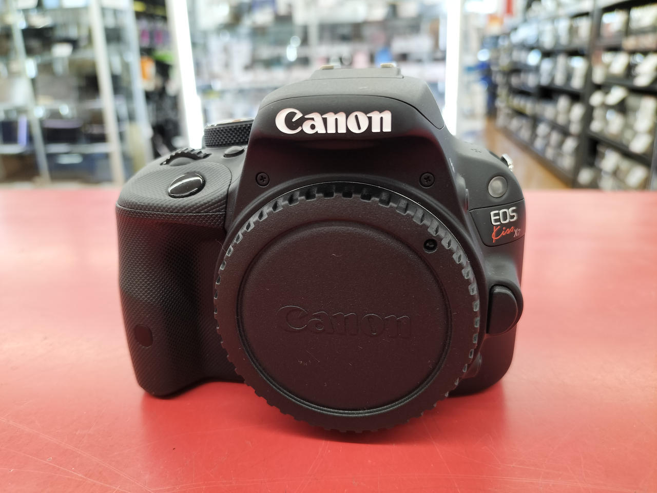 Canon Model number：EOS KISS X7 EF-S 18-55 IS STM Digital Camera