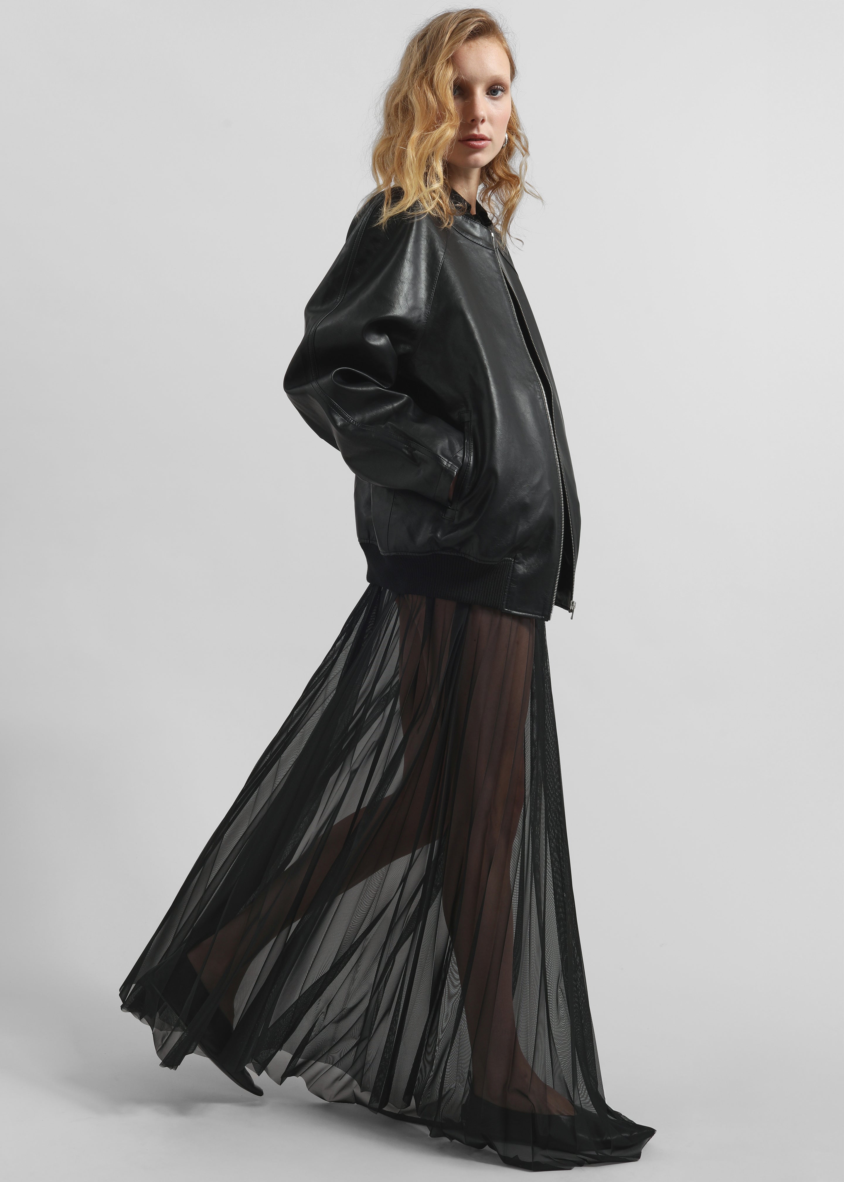 Xyla Faux Leather Jacket - Black – The Frankie Shop