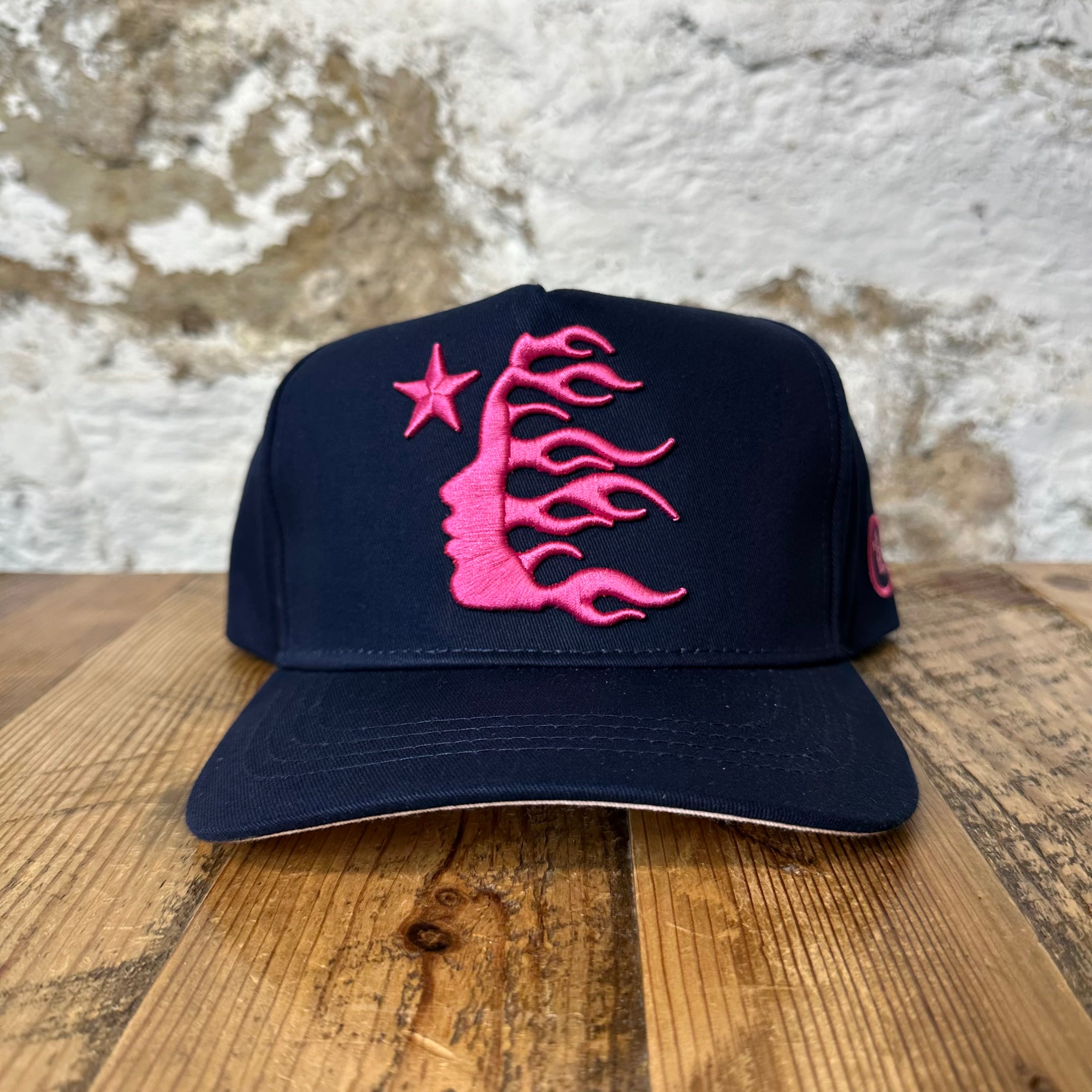 Hellstar OG Logo Navy Snapback Hat – The Gallery Online