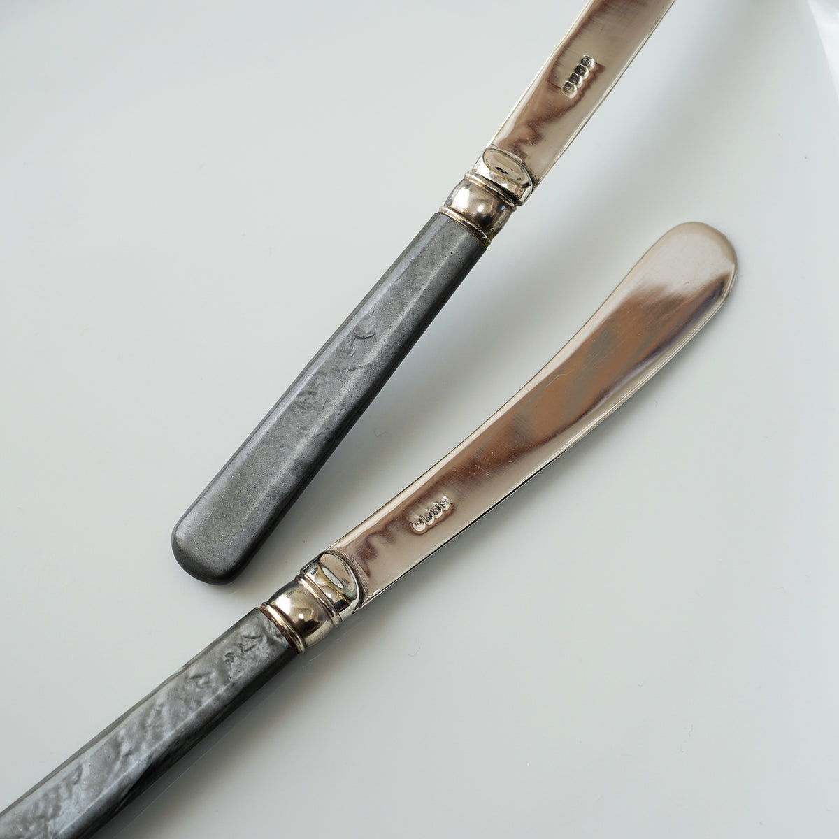 Vintage Stainless Knives(grey marble) / ヴィンテージ・バターナイフ