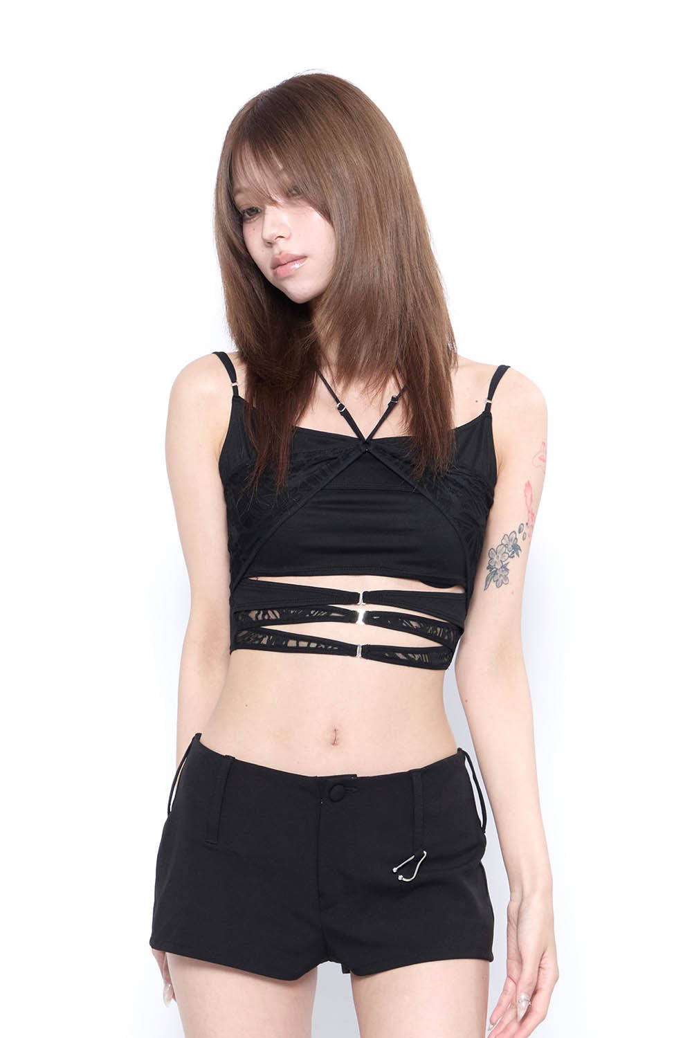 THEREDTHREAD】S lace layered camisole