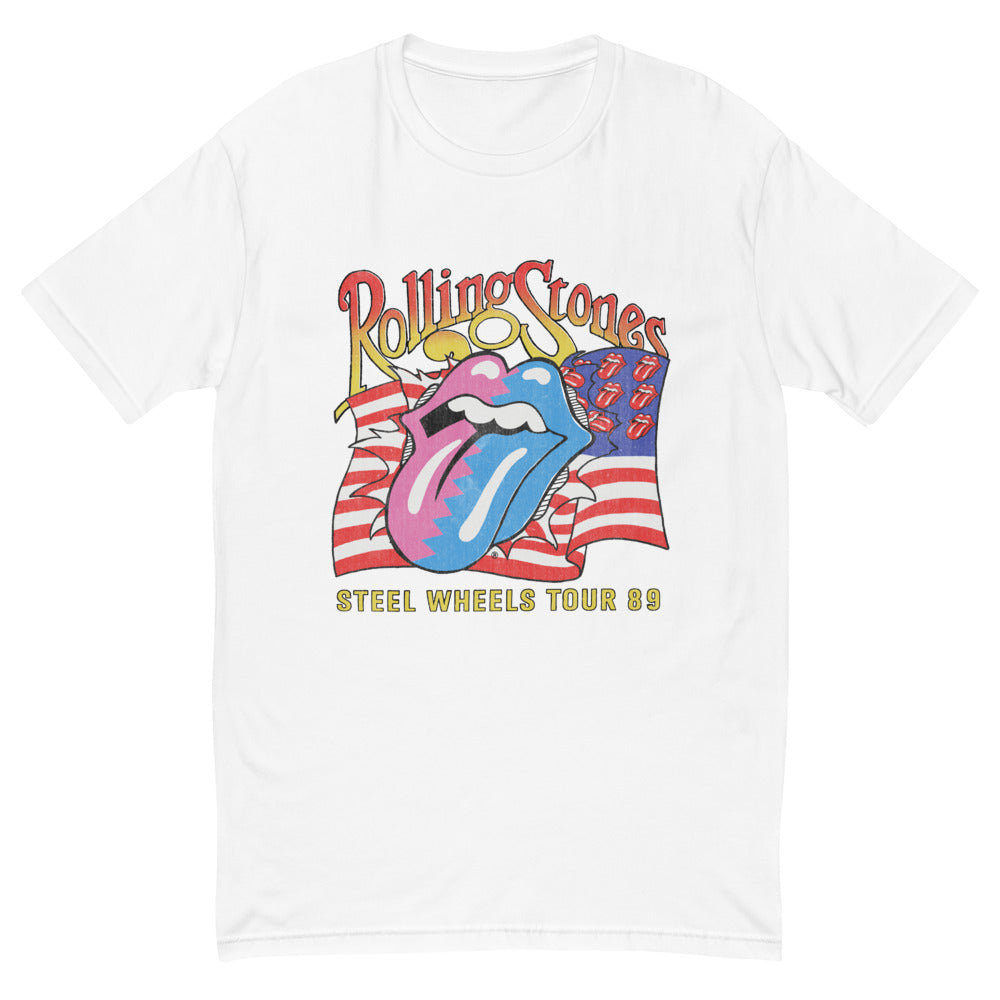 The Rolling Stones Steel Wheels White Tour Tee - The Sound of Vinyl