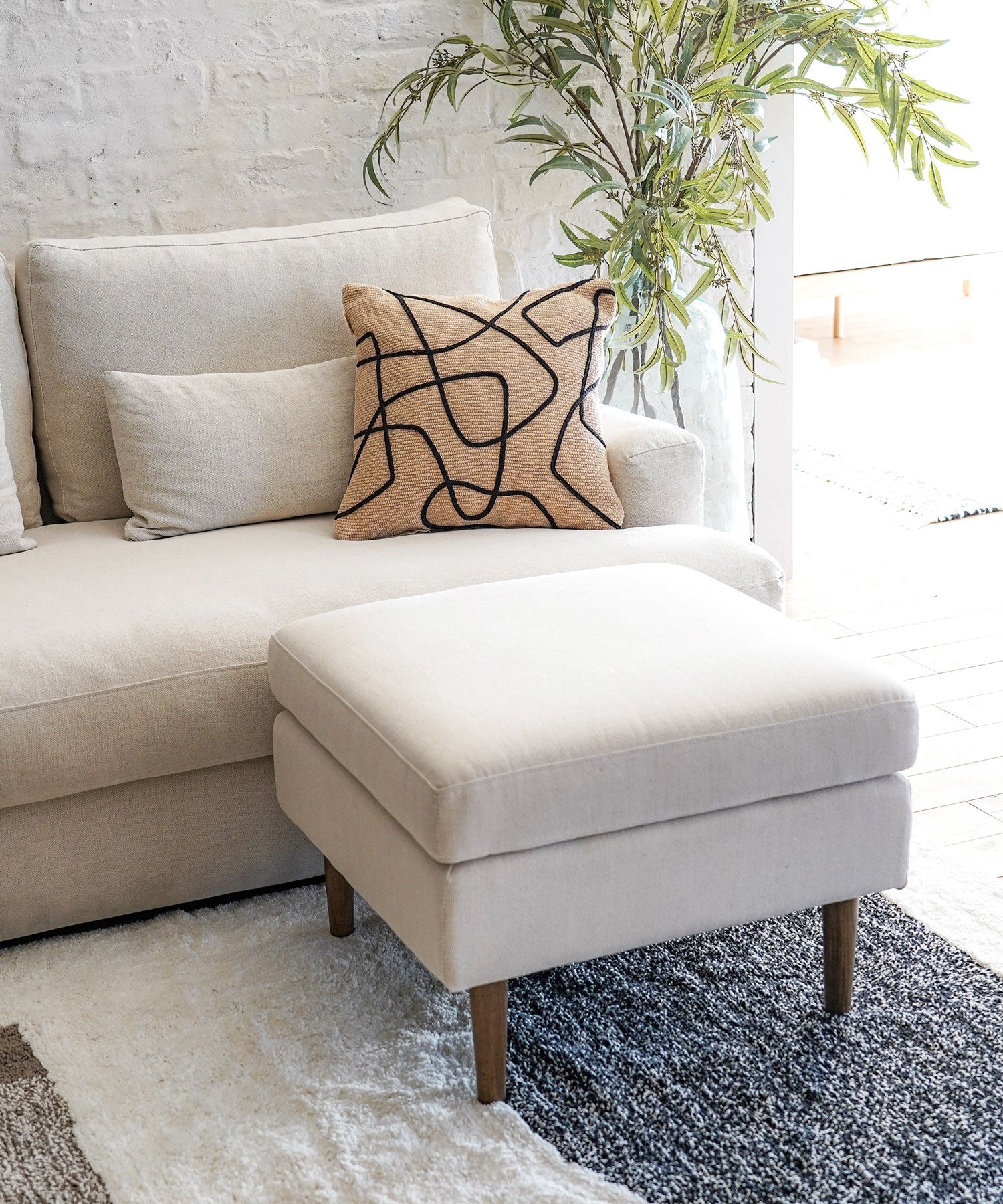 HALO（ハロー）】EDEN FOOT STOOL｜PANAMASOFAと合わせて使えるフット