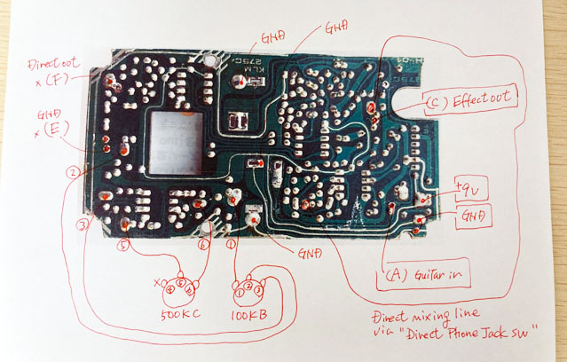 YAMAHA CH-01 モディファイ（LED点滅（SPEED同期）他） YAMAHA CH-01