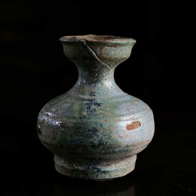 銀化した漢の緑釉の壺 – zakka store towi