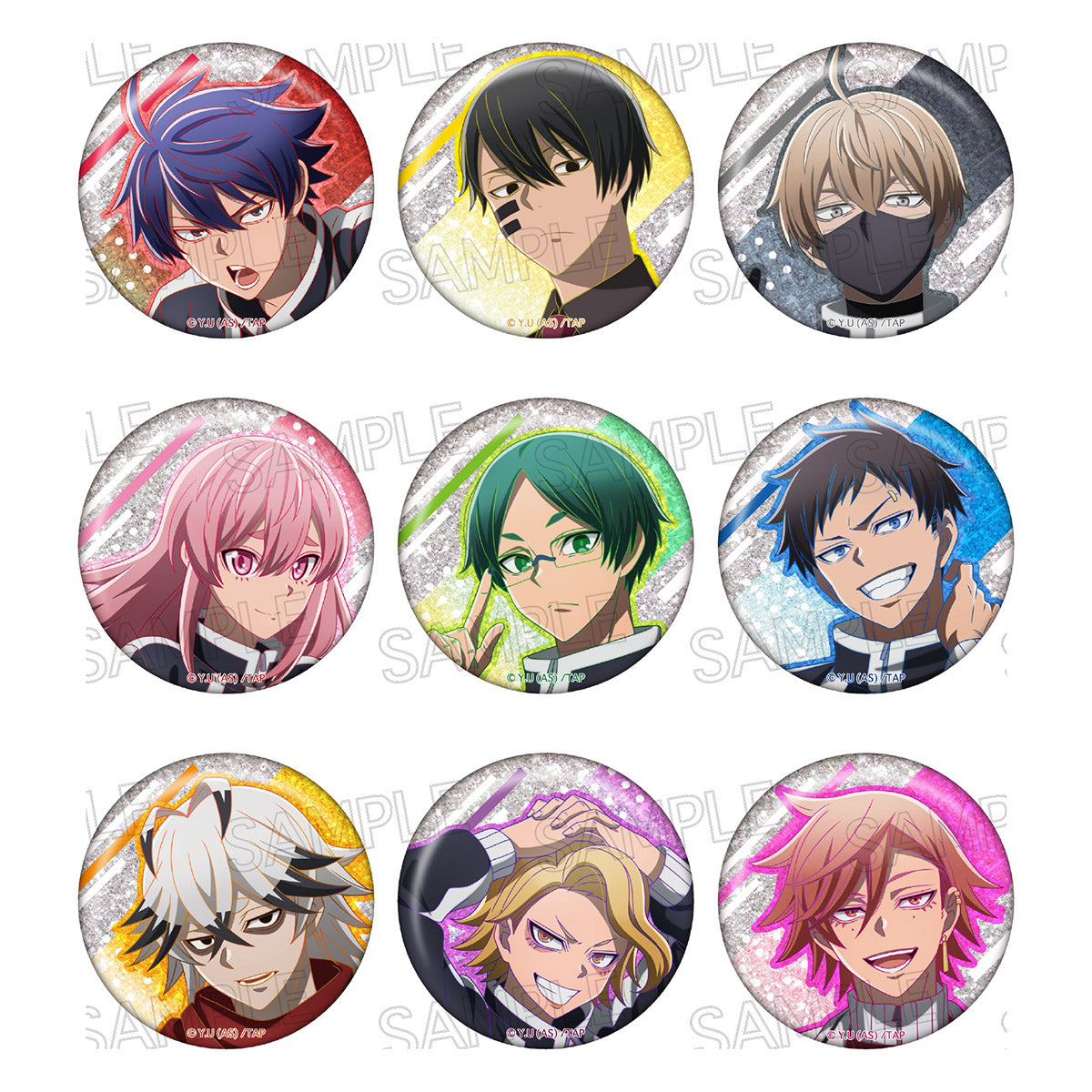 シャインシリーズ グリッター缶バッジ Vol.1（コンプリートBOX）全9種