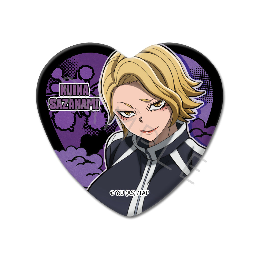 TVアニメ「桃源暗鬼」第1弾 ハート型缶バッジ YH (漣 水鶏)｜TVアニメ