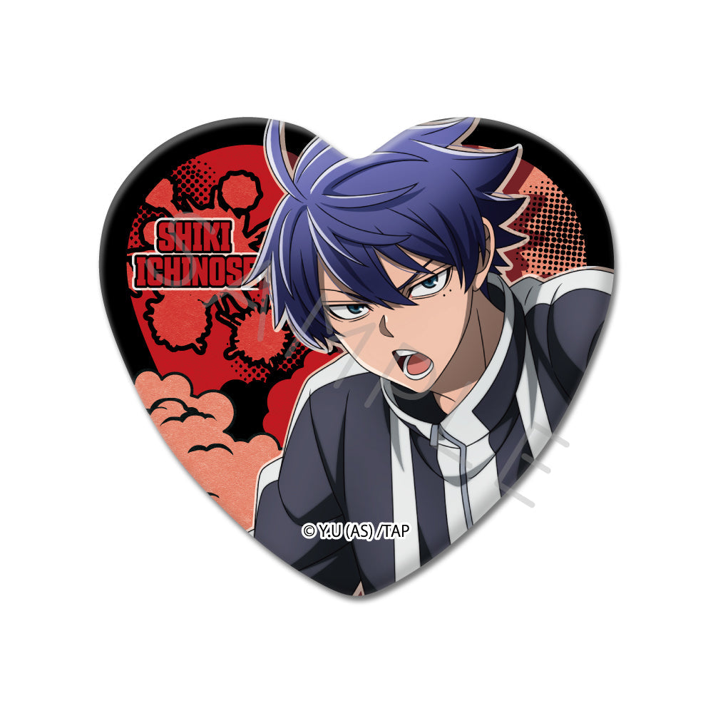 TVアニメ「桃源暗鬼」第1弾 ハート型缶バッジ YA (一ノ瀬四季)｜TV