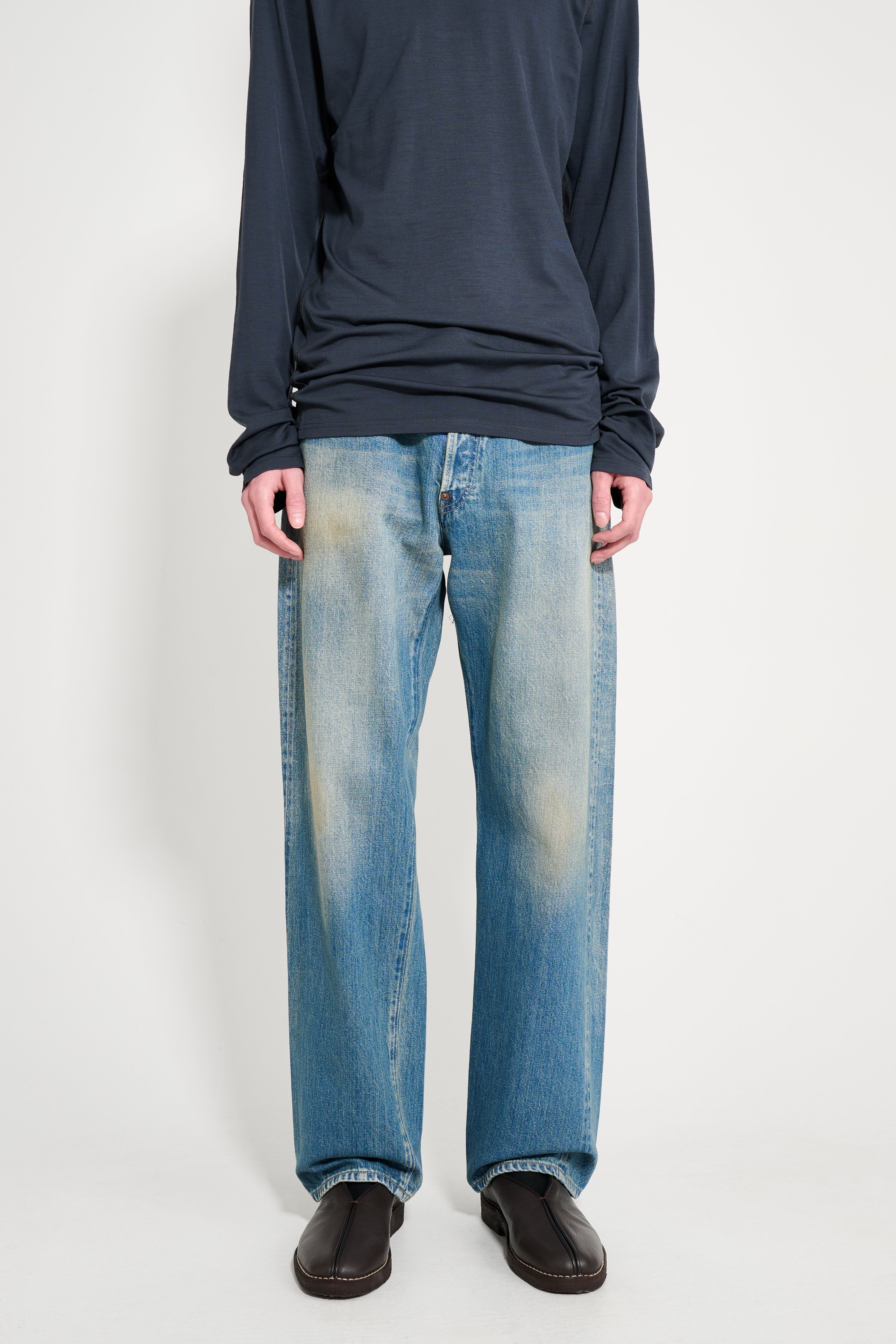 A.PRESSE No 2 Washed Denim Pants Indigo – Très Bien