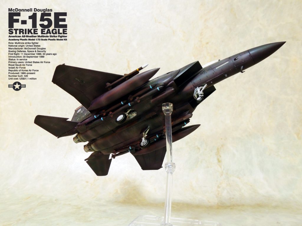 アカデミー科学 1/72 F-15E ストライクイーグル完成報告。 – UC