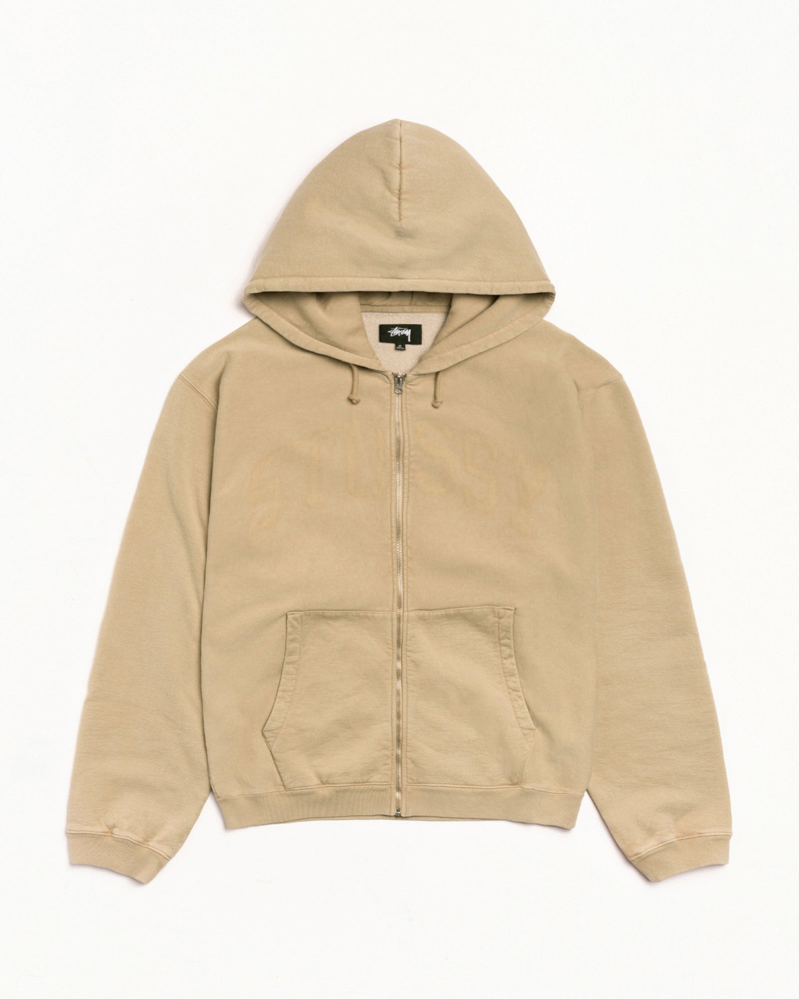 Faded Graphic Zip Hoodie – Washed Beige | Sweats | Stüssy UK