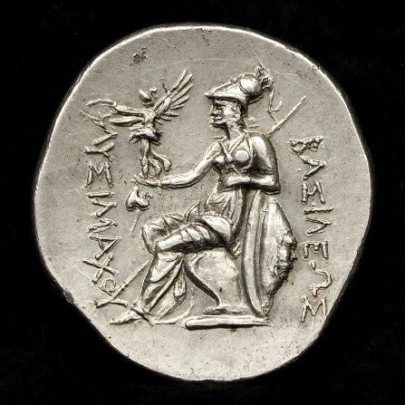 古代トラキア 297-281BC リュシマコス テトラドラクマ銀貨 裸