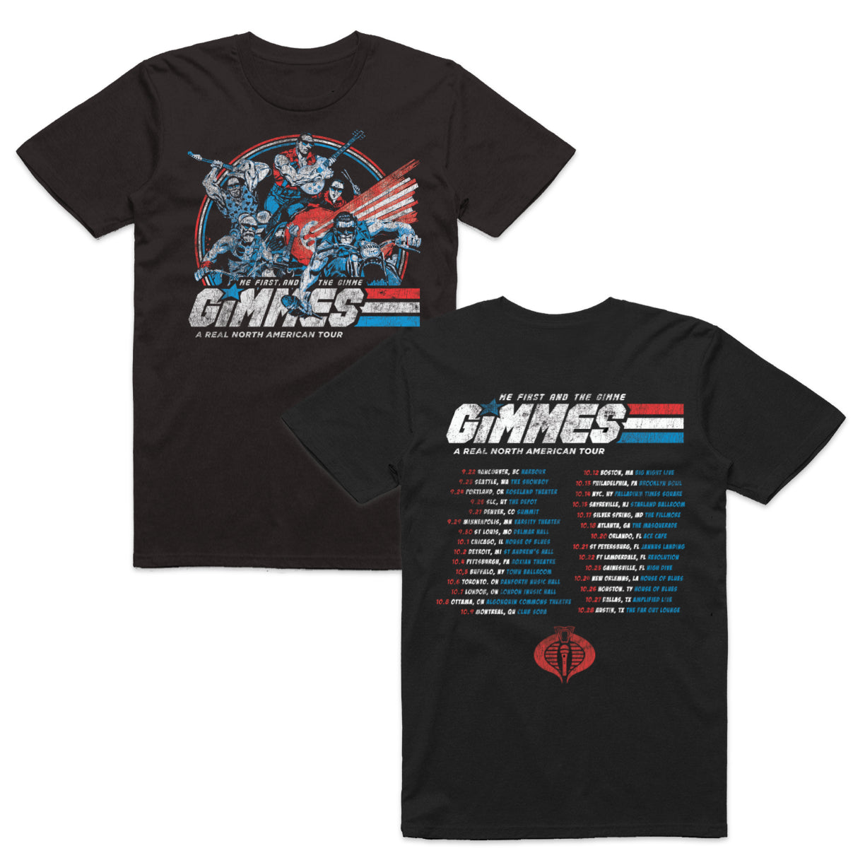 Fall/Winter 2022 Tour Shirt – Spike and the Gimme Gimmes