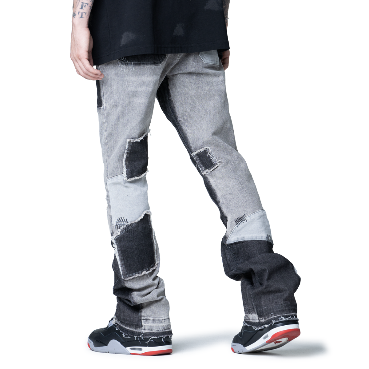 Thrash Stacked Denim Grey – 8&9 Clothing Co.